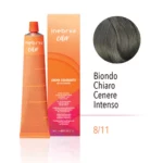 INEBRYA COLOR  8/11 -LIGHT BLONDE INTENSE ASH 100 ML