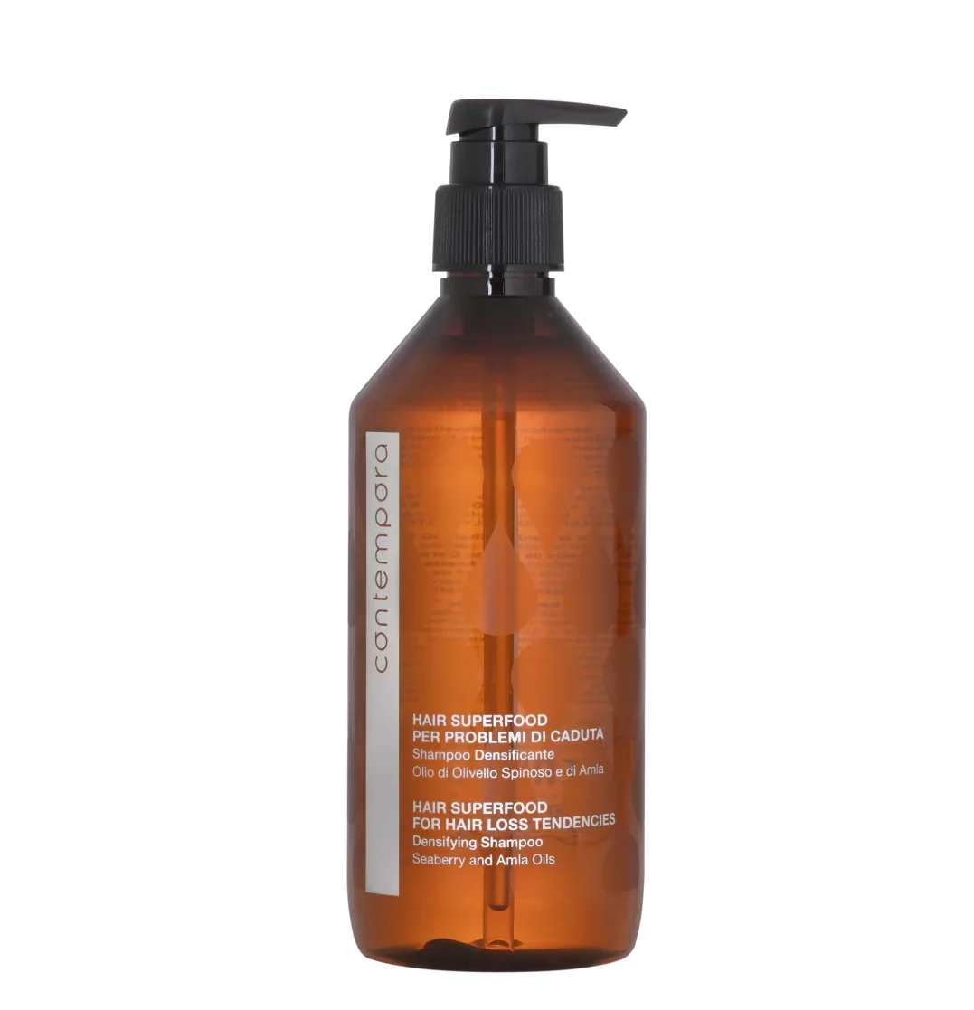 ContemporaShampooDensificante500ml_BarexItaliana-e1759331062462.webp CONTEMPORA HAIR SUPERFOOD – DENSIFYING SHAMPOO 500 ML - Image 1